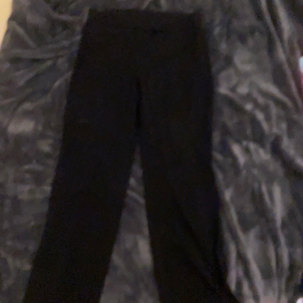 Stretch black dress pants